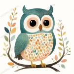 0148-bagoly-pasztel-illusztracio