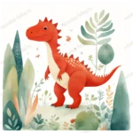 0178-piros-dino-pasztel-illusztracio