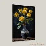 0190-sarga-rozsa-vazaban-csendelet