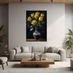 0190-sarga-rozsa-vazaban-csendelet