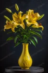 0194-sarga-liliom-vazaban-csendelet