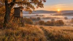 Köd feletti hajnal falikép – őszi fények
