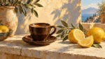 Citromfényes reggel falikép – mediterrán hangulat